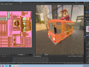 ice cream car Model 3D