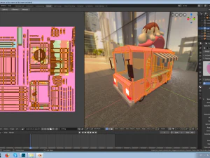ice cream car 3D Model