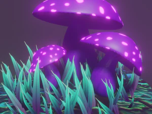 요정 버섯 3D 모델