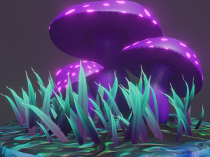 fairy mushrooms Modèle 3D