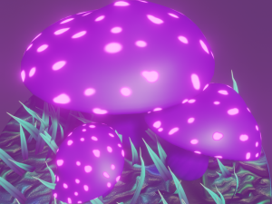 fairy mushrooms Modèle 3D