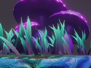 fairy mushrooms 3D Model
