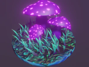 fairy mushrooms 3D Model