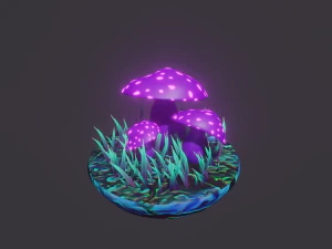 fairy mushrooms 3D Model