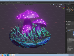fairy mushrooms Modèle 3D