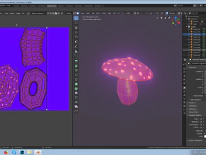 fairy mushrooms 3D Model