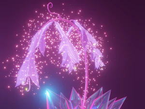 마법의 꽃 3D 모델