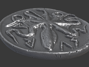 silver litra of syracuse 3Dプリントモデル