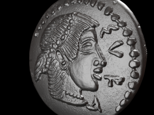 silver litra of syracuse 3Dプリントモデル