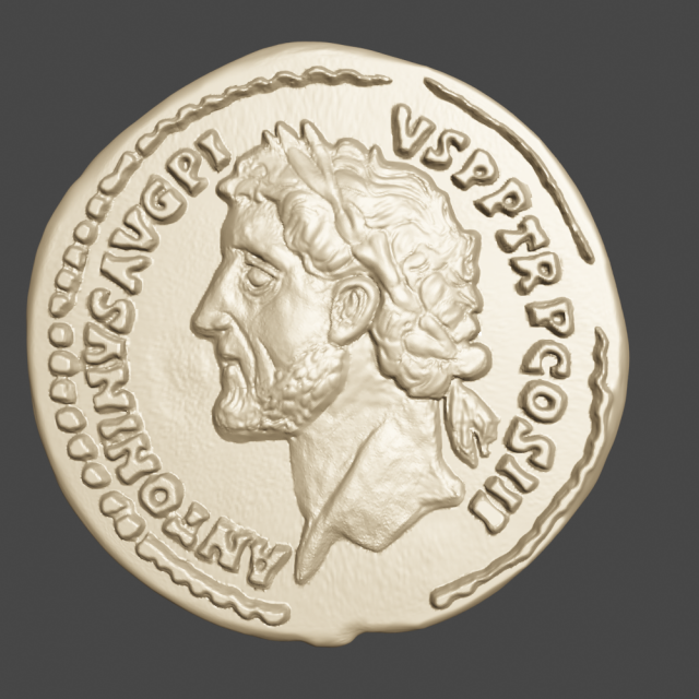 antoninus pius aureus rome au50-53 gold ric108c Modelo de impresión 3D .c4d .max .obj .3ds .fbx .stl .blend 