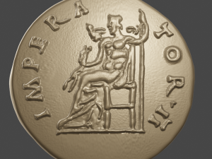 antoninus pius aureus rome au50-53 gold ric108c Modelo de impresión 3D