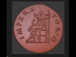 antoninus pius aureus rome au50-53 gold ric108c Modelo de impresión 3D