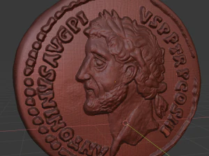 antoninus pius aureus rome au50-53 gold ric108c 3D Print Model