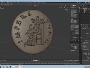 antoninus pius aureus rome au50-53 gold ric108c 3D Print Model