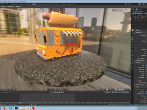 hot dog car 3D Model