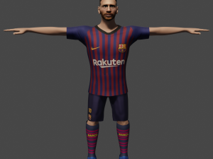 lionel messi 3D-Modell