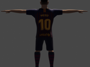 lionel messi 3D-Modell