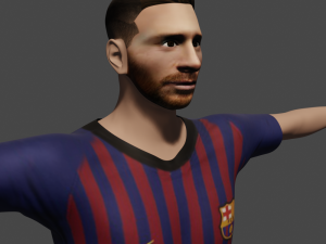 lionel messi 3D-Modell