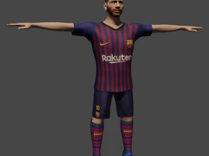 leon messi Modelo 3D