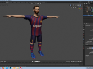 lionel messi 3D-Modell