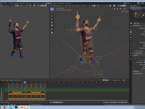 lionel messi 3D-Modell