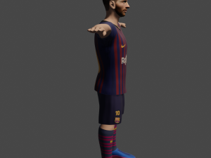 lionel messi 3D-Modell