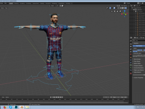 lionel messi 3D-Modell