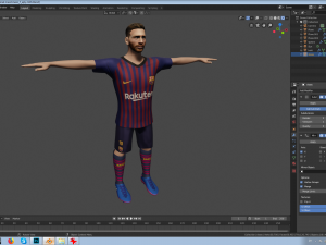 lionel messi 3D-Modell