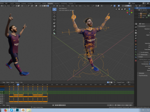 lionel messi 3D-Modell