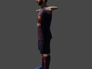 lionel messi 3D-Modell