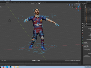 lionel messi 3D-Modell