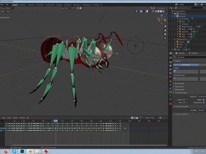 ant-rigged 3D मॉडल