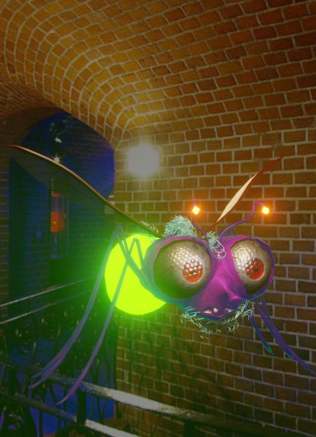 firefly Model 3D .c4d .max .obj .3ds .fbx .stl .blend 
