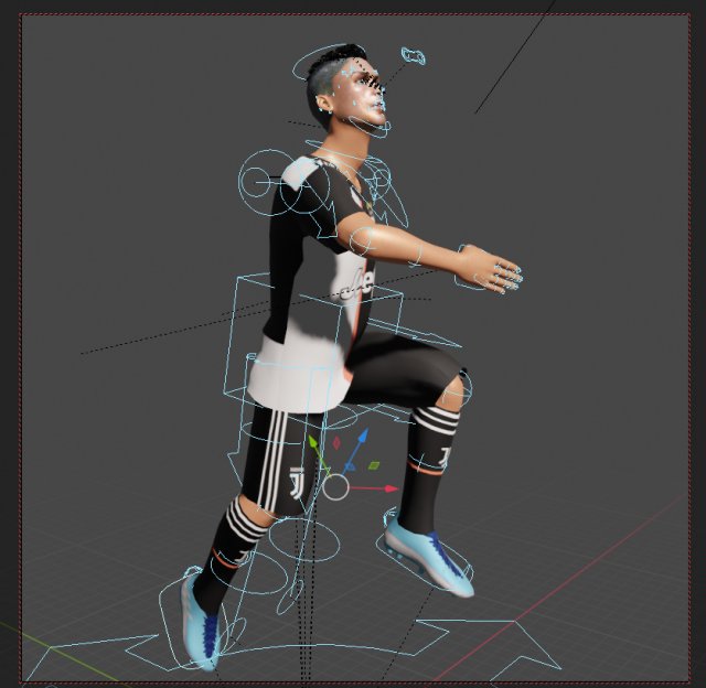 cristiano ronaldo 3Dモデル .c4d .max .obj .3ds .fbx .stl .blend 