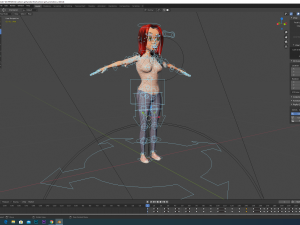 cartoon girl 3Dモデル