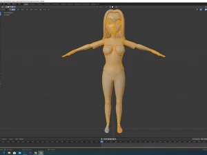 cartoon girl 3D Model