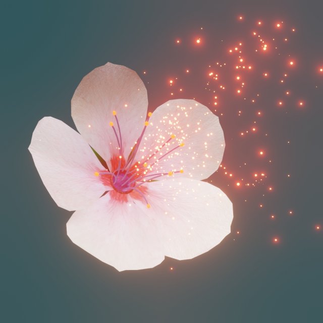 cherry blossom 3D 模型 .c4d .max .obj .3ds .fbx .stl .blend