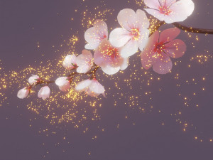 Cherry blossom branch 3Dモデル