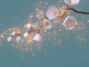 Cherry blossom branch 3Dモデル