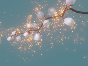 Cherry blossom branch 3Dモデル