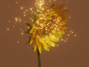 sunflower Modelo 3D