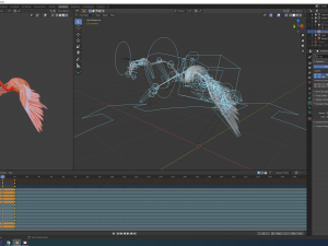 flamingo flying Modelo 3D