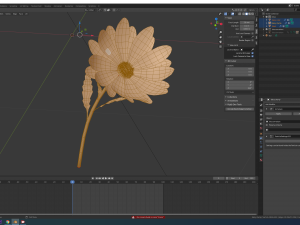 daisy flower 3D 模型