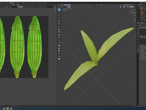 lily flower rigged animated 3D Model