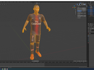 mbappe 3D-Modell