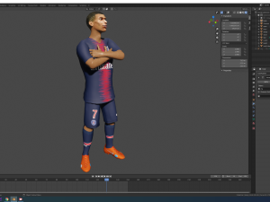 mbappe 3D-Modell