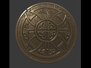 凯尔特盾牌3D打印模型 3D 打印模型