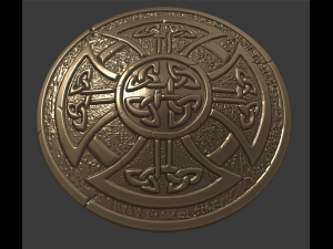 celtic shield 3d print model 3D 프린트 모델