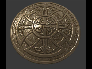 celtic shield 3d print model 3D Print Model