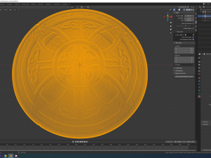 celtic shield 3d print model 3D 프린트 모델